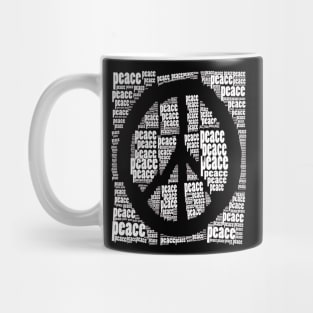 PEACE Peace Peace Symbol Mug